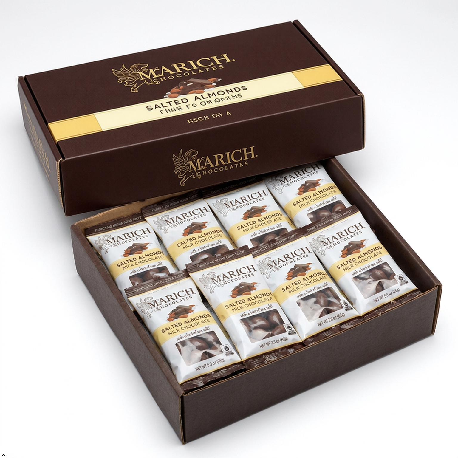 Marich Milk Chocolate Salted Almonds 2.3 oz Marich